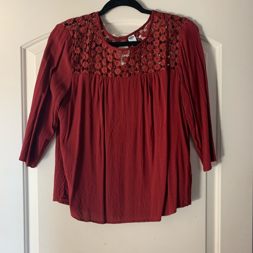 Old Navy Top with Floral Detailing